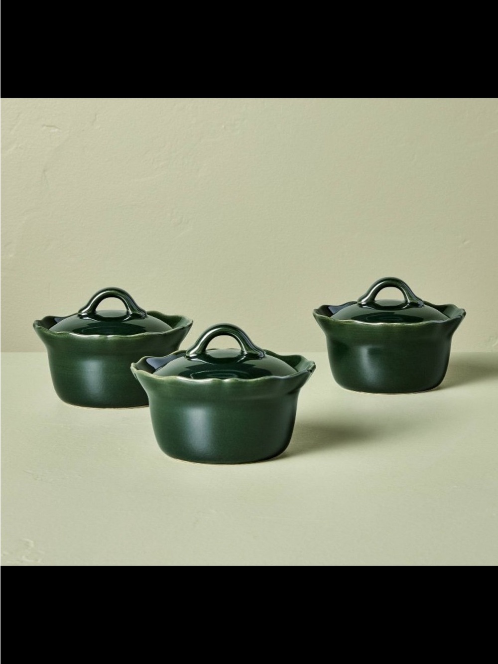Stoneware reactive glaze Ramekins with lid - Hearth & Hand with Magnolia